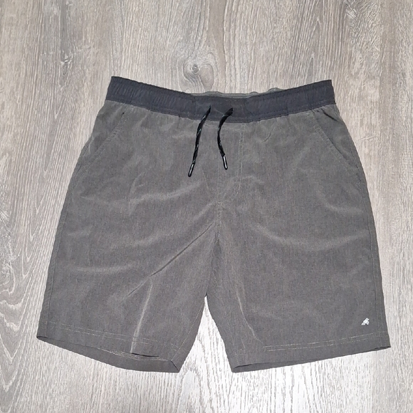 Kenneth Cole Charcoal Drawstring Shorts - Picture 1 of 13